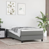 Vidaxl pocketveringmatras medium 90x200x20 cm stof donkergrijs
