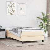 Vidaxl pocketveringmatras medium 90x200x20 cm stof crèmekleurig