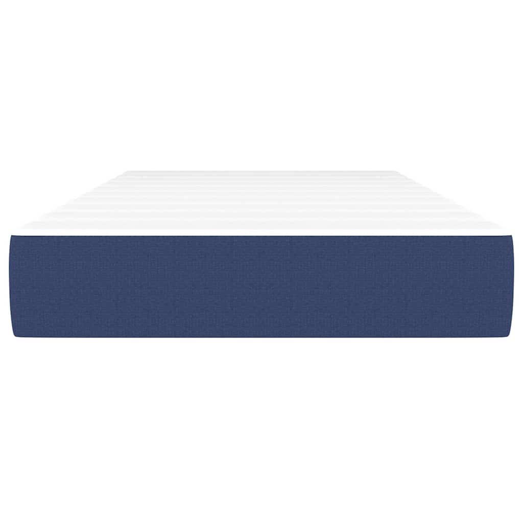 Vidaxl pocketveringmatras medium 90x200x20 cm stof blauw