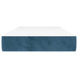 Vidaxl pocketveringmatras medium 90x200x20 cm fluweel donkerblauw