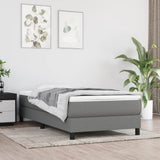 Vidaxl pocketveringmatras medium 100x200x20 cm stof donkergrijs