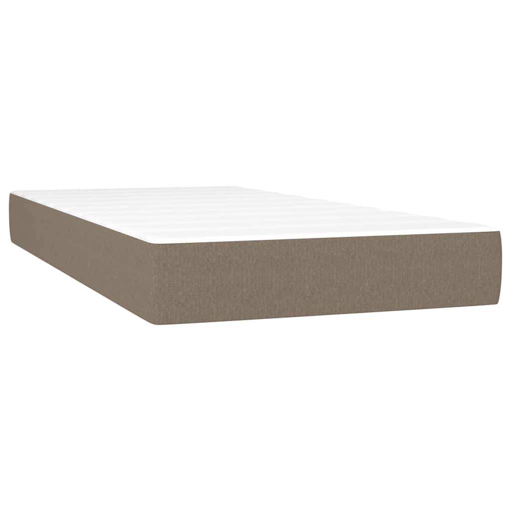 Vidaxl pocketveringmatras medium 100x200x20 cm stof taupe