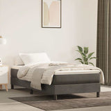 Vidaxl pocketveringmatras medium 100x200x20 cm fluweel donkergrijs