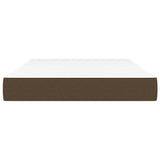 Vidaxl pocketveringmatras medium 120x200x20 cm stof donkerbruin