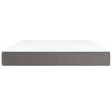 Vidaxl pocketveringmatras medium 140x190x20 cm kunstleer grijs