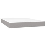 Vidaxl pocketveringmatras medium 140x200x20 cm stof lichtgrijs