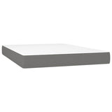 Vidaxl pocketveringmatras medium 140x200x20 cm stof donkergrijs
