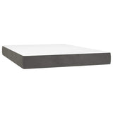 Vidaxl pocketveringmatras medium 140x200x20 cm fluweel donkergrijs