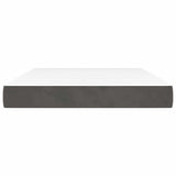 Vidaxl pocketveringmatras medium 140x200x20 cm fluweel donkergrijs