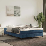 Vidaxl pocketveringmatras medium 140x200x20 cm fluweel donkerblauw