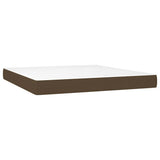 Vidaxl pocketveringmatras medium 160x200x20 cm stof donkerbruin