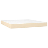 Vidaxl pocketveringmatras medium 160x200x20 cm stof crèmekleurig