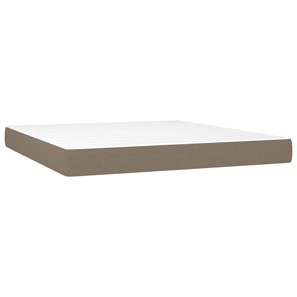 Vidaxl pocketveringmatras medium 180x200x20 cm stof taupe