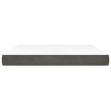 Vidaxl pocketveringmatras medium 180x200x20 cm fluweel donkergrijs