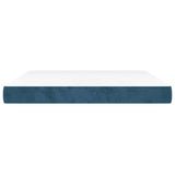 Vidaxl pocketveringmatras medium 180x200x20 cm fluweel donkerblauw