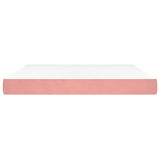 Vidaxl pocketveringmatras medium 180x200x20 cm fluweel roze