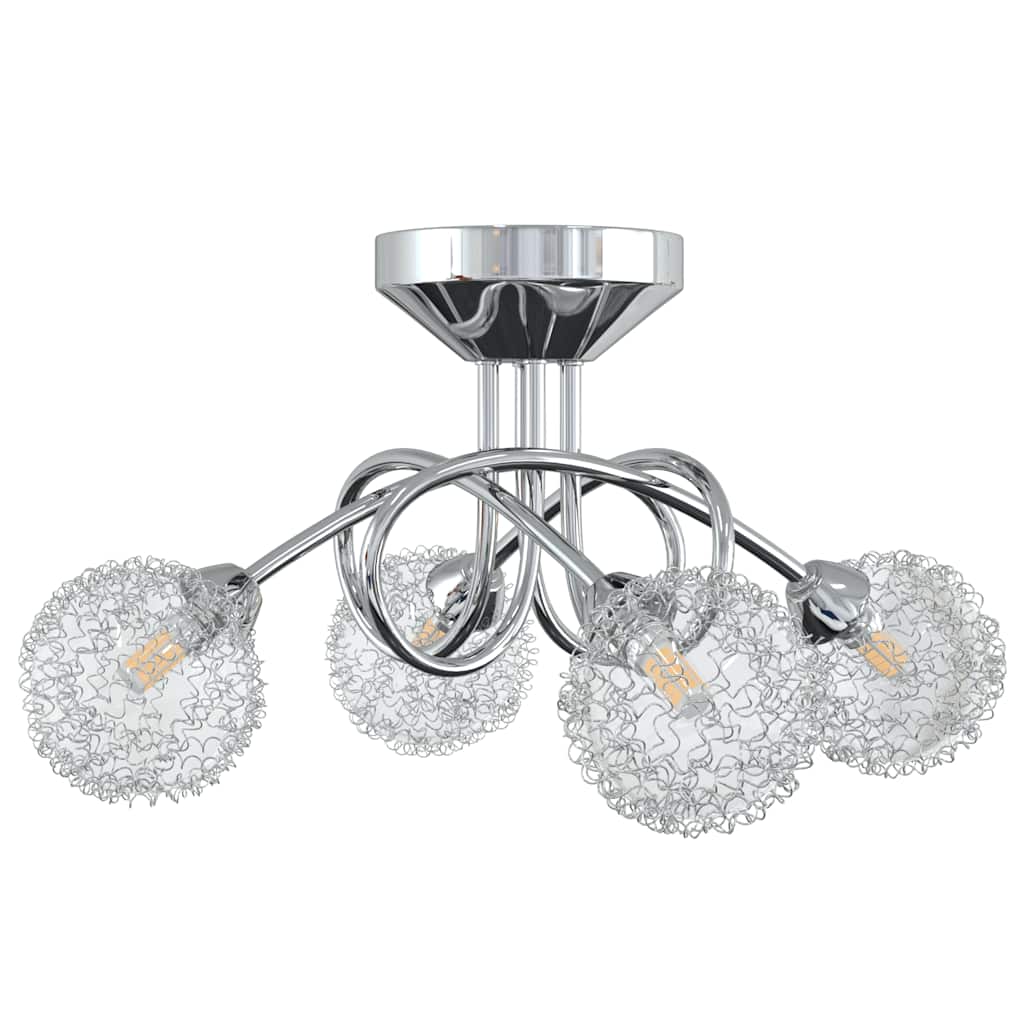 VIDAXL -Deckenlampe mit Maschendrahtkappen für 4 x G9 LED