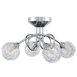 VIDAXL -Deckenlampe mit Maschendrahtkappen für 4 x G9 LED