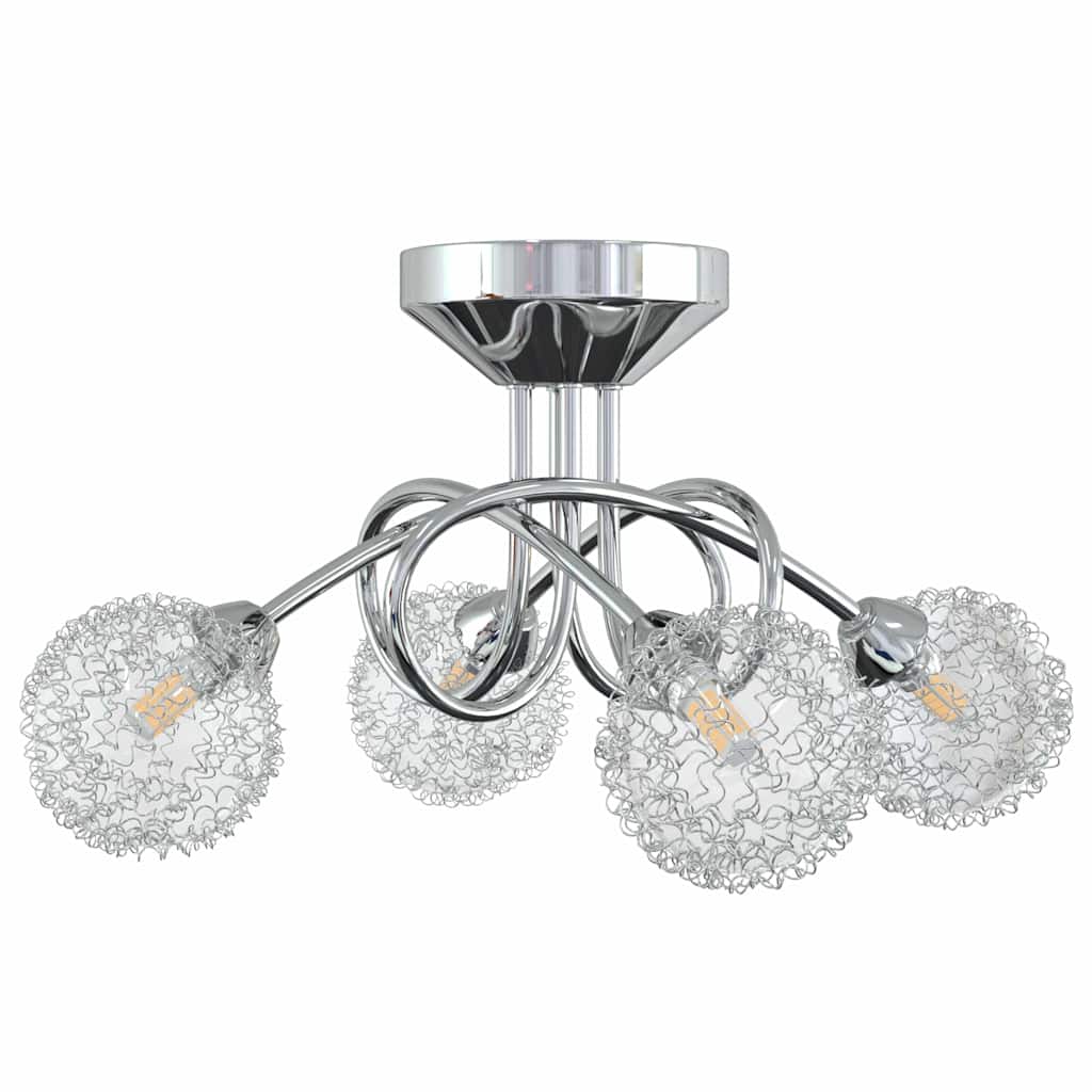 VIDAXL -Deckenlampe mit Maschendrahtkappen für 4 x G9 LED