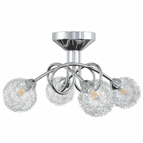VIDAXL -Deckenlampe mit Maschendrahtkappen für 4 x G9 LED