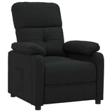 Vidaxl fauteuil verstelbaar stof zwart
