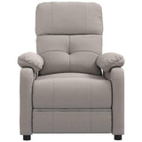 Vidaxl fauteuil verstelbaar stof taupe