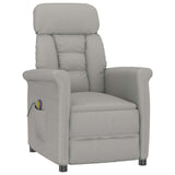 Vidaxl massagestoel lichtgrijs 70.5 x 96.5 x 95 cm polyester