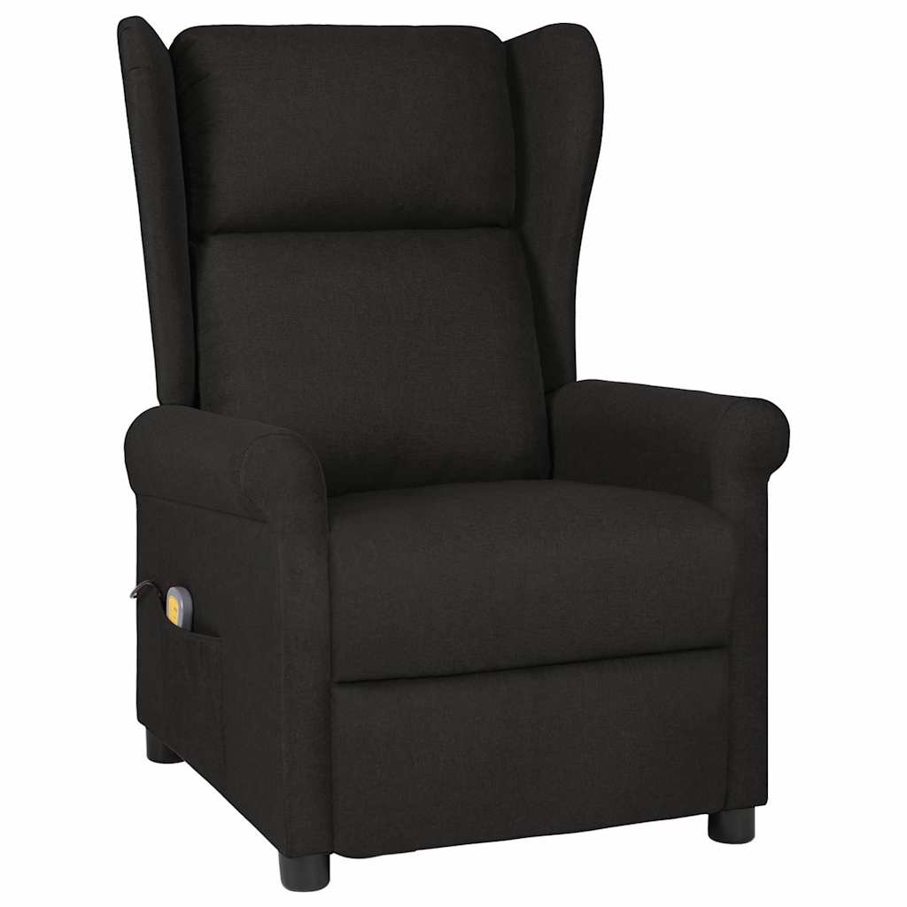 Vidaxl massagestoel stof zwart