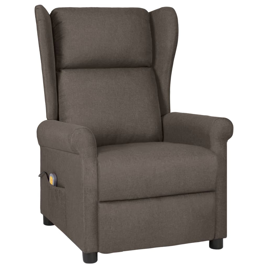 Vidaxl massagestoel stof bruin