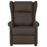 Vidaxl massagestoel stof donkerbruin