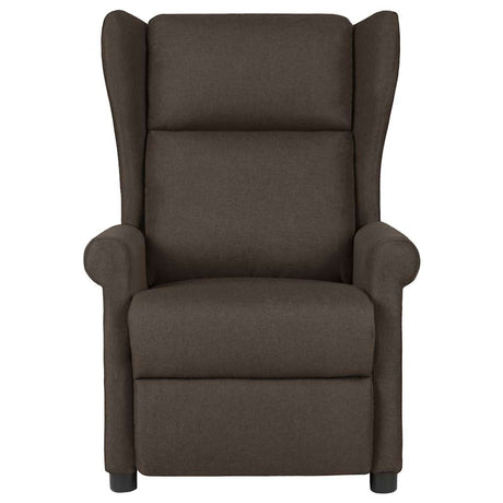 Vidaxl massagestoel stof donkerbruin