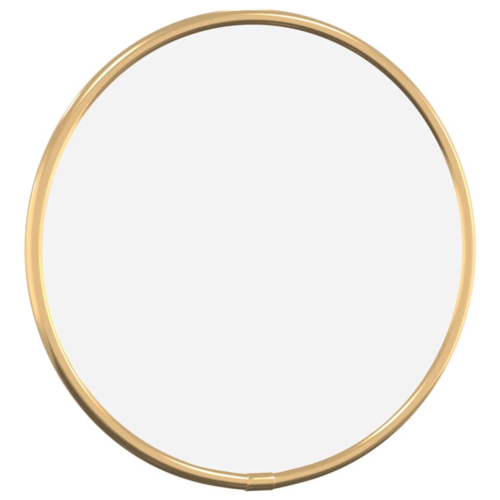 Vidaxl -Wandspiegel um Ø20 cm Gold gefärbt