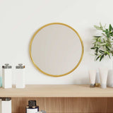 Vidaxl -Wandspiegel um Ø20 cm Gold gefärbt