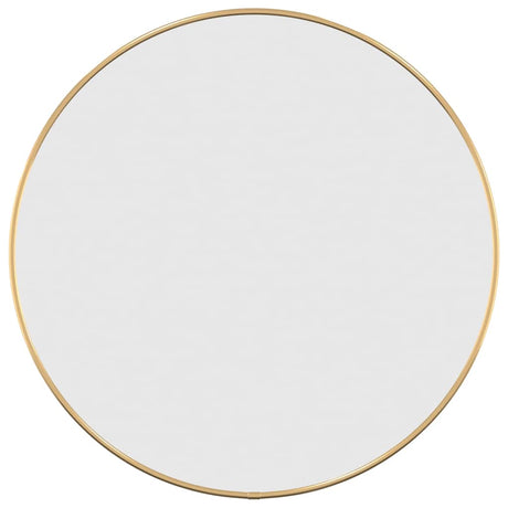 Vidaxl -Wandspiegel um Ø50 cm Gold gefärbt