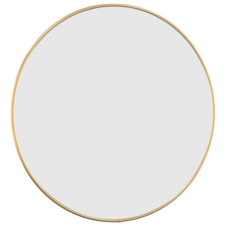 Vidaxl -Wandspiegel um Ø50 cm Gold gefärbt