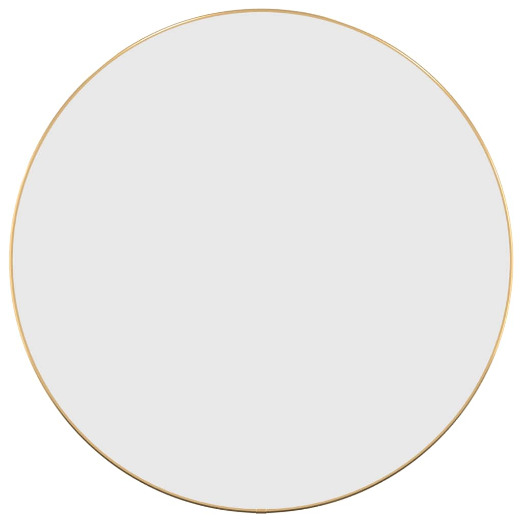 Vidaxl Wall Mirror Round Ø60 cm gullfarget