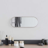 Vidaxx Wandspiegel 40x15 cm oval silberfarben