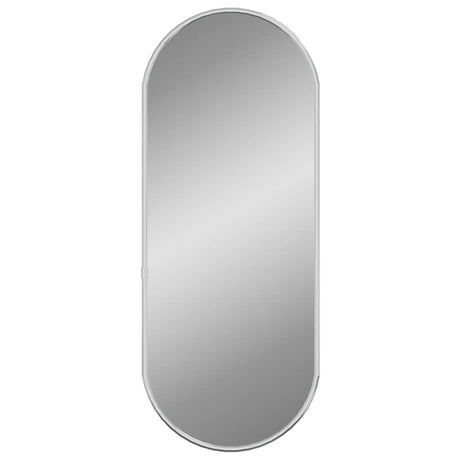 Vidaxl -Wandspiegel 50x20 cm oval Silberfarbe