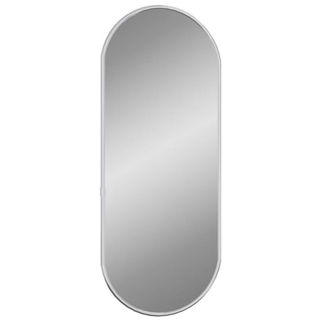 Vidaxl -Wandspiegel 50x20 cm oval Silberfarbe