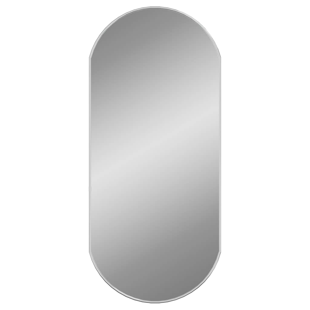 Vidaxl Wall Mirror 90x40 cm Oval sølvfarget