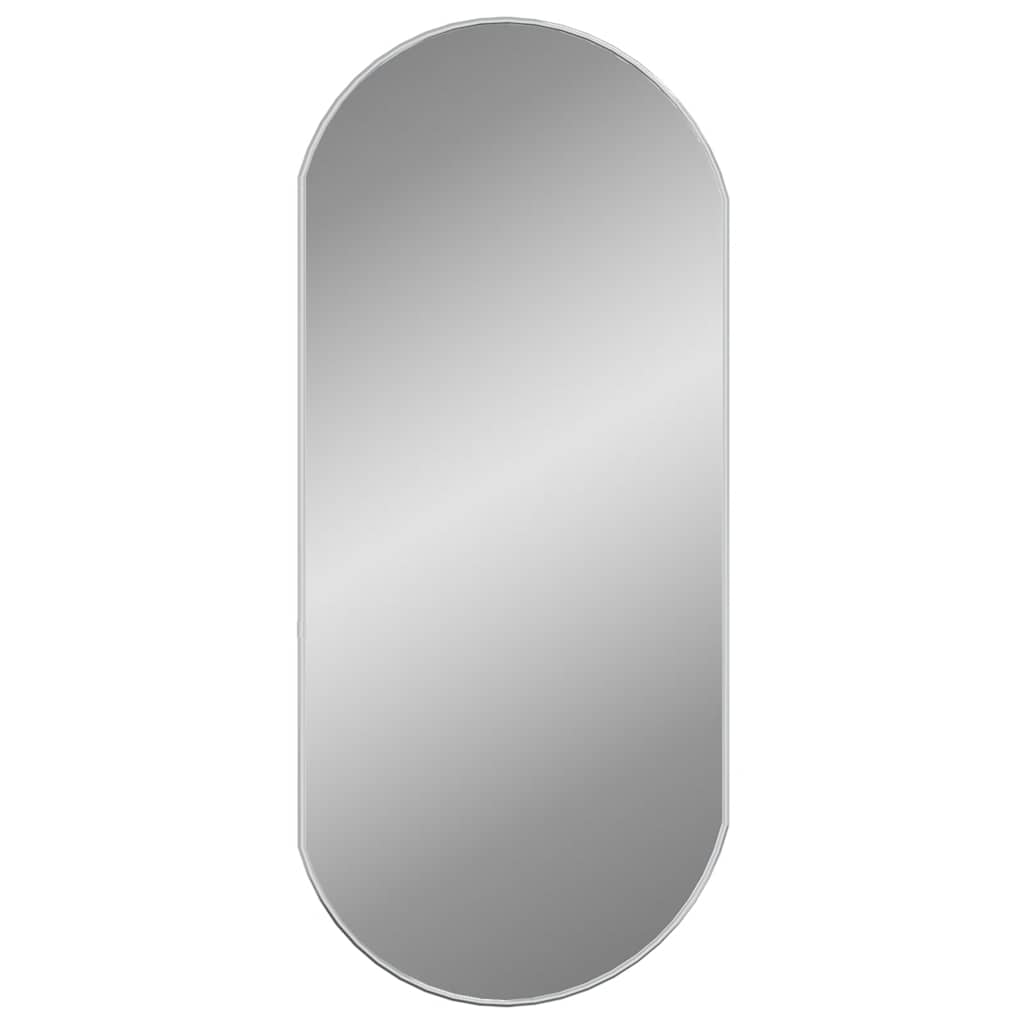 Vidaxl Wall Mirror 90x40 cm Oval sølvfarget