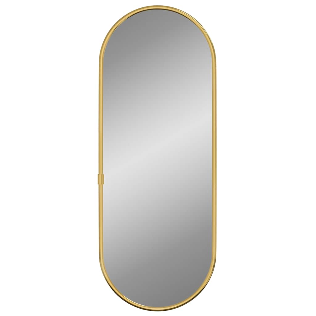 Vidaxx Wandspiegel 40x15 cm oval goldfarben