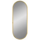 Vidaxx Wandspiegel 40x15 cm oval goldfarben
