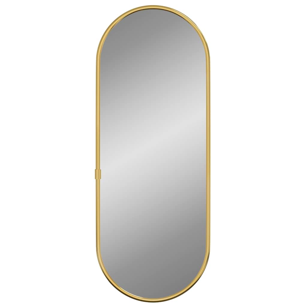 Vidaxx Wandspiegel 40x15 cm oval goldfarben