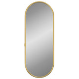 Vidaxx Wandspiegel 40x15 cm oval goldfarben