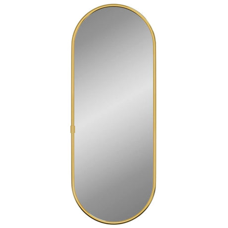 Vidaxx Wandspiegel 40x15 cm oval goldfarben