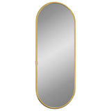 Vidaxx Wandspiegel 40x15 cm oval goldfarben