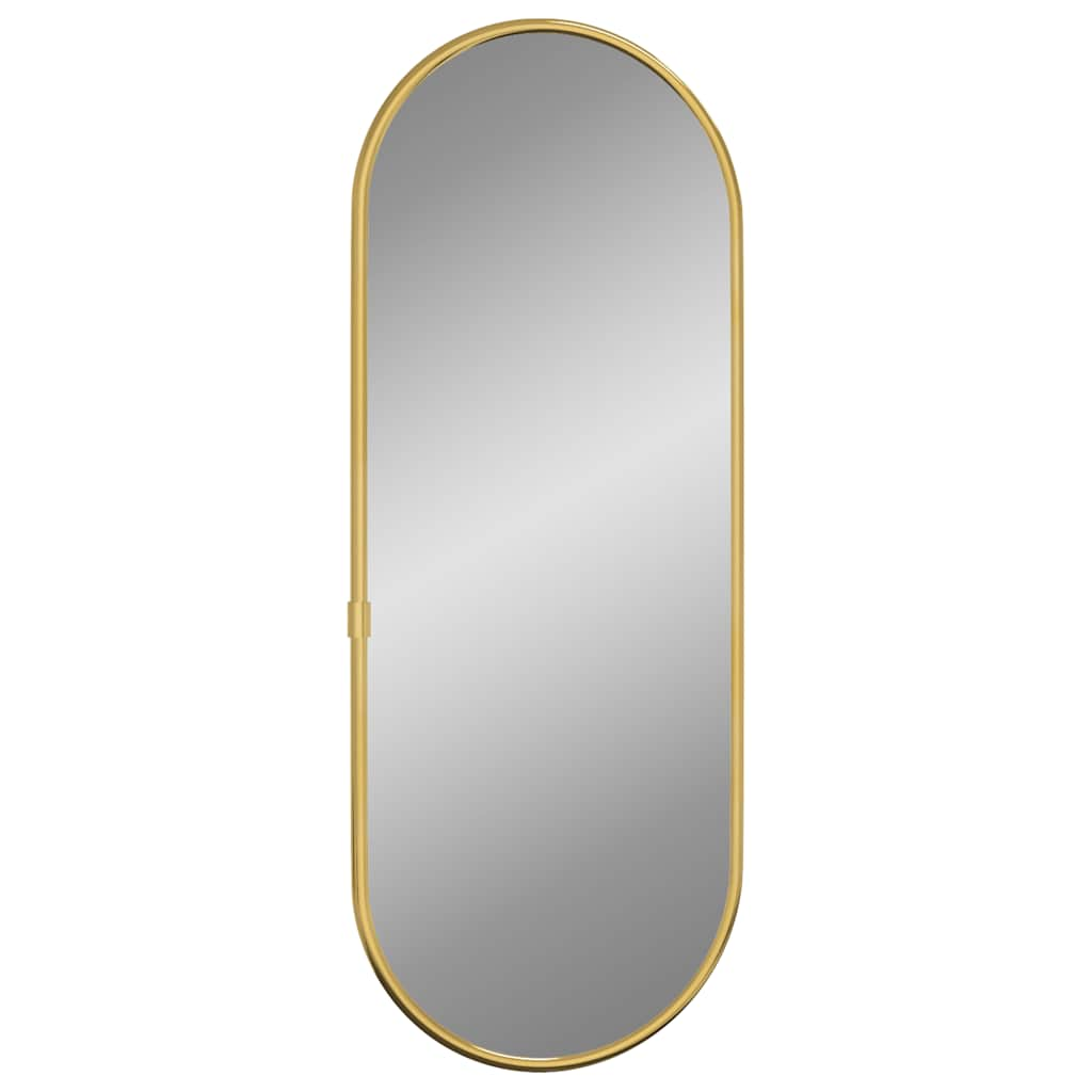 Vidaxl Wall Mirror 40x15 cm owalny złoty kolor