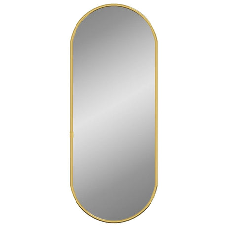 Vidaxl Wandspiegel 50x20 cm ovales Goldfarbe