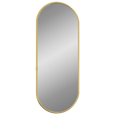 Vidaxl Wandspiegel 50x20 cm ovales Goldfarbe